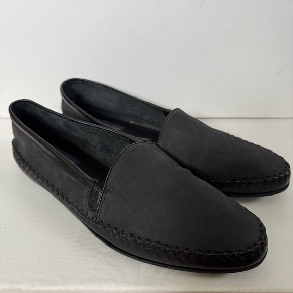 Giorgio Brutini Other - Giorgio Brutini Black Suede Slip-On Men’s Loafers Size 13
